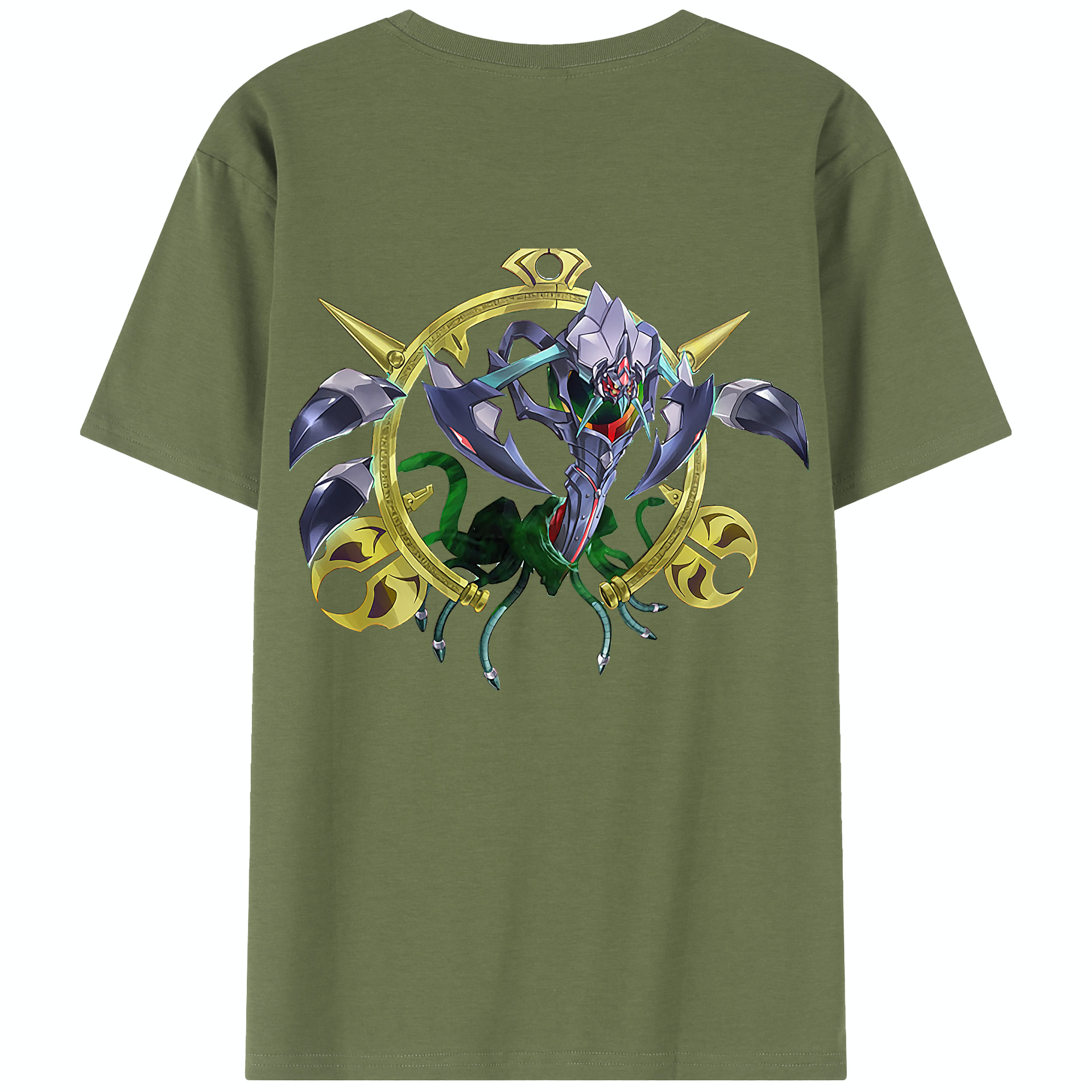（画像用） 遊☆戯☆王 Yu-Gi-Oh! 綿100％半袖Tシャツ（背面プリント）